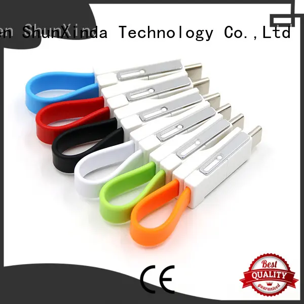 ShunXinda Brand pu phone multi charger cable manufacture 1