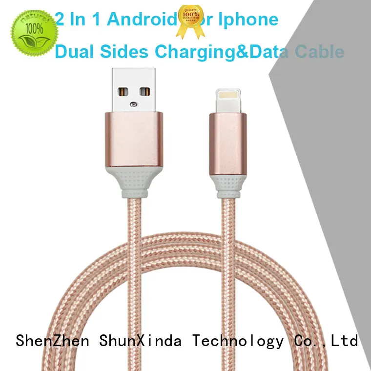 Wholesale retractable spring multi charger cable ShunXinda Brand 1
