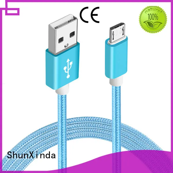 ShunXinda Brand fabric spring micro long micro usb cable design supplier 1
