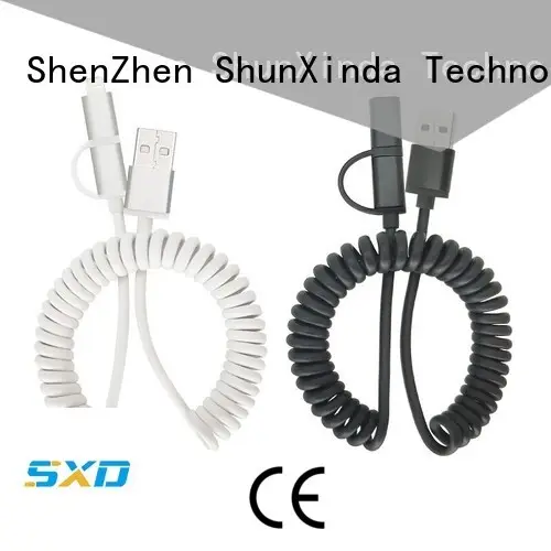 android retractable charging cable durable spring ShunXinda Brand 1