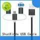 ShunXinda Brand promotional samsung custom retractable charging cable 1