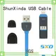 retractable charging cable retractable functional nylon Warranty ShunXinda 1