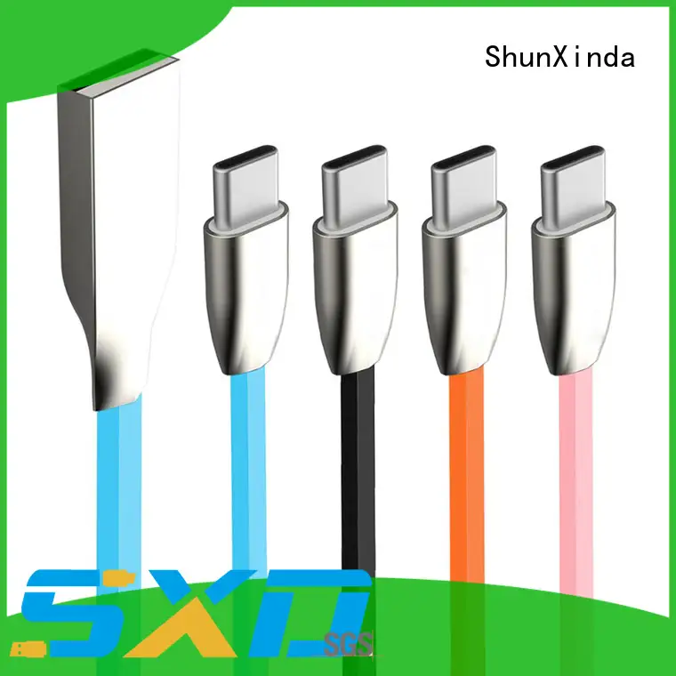 charger Custom colorful flat type C to type C ShunXinda tpe 1