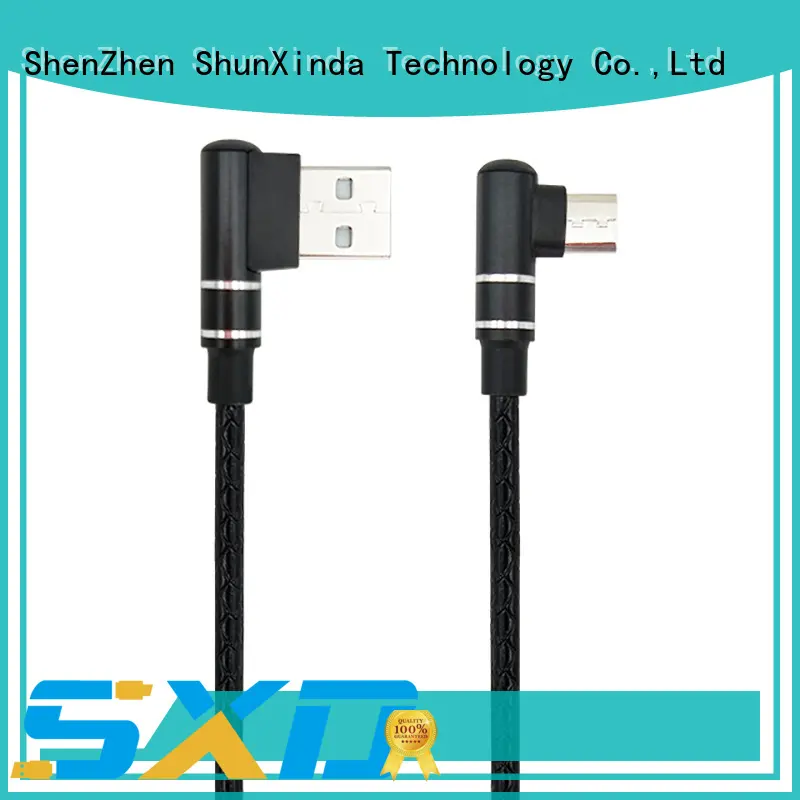 angle cable micro usb metal for car ShunXinda 1