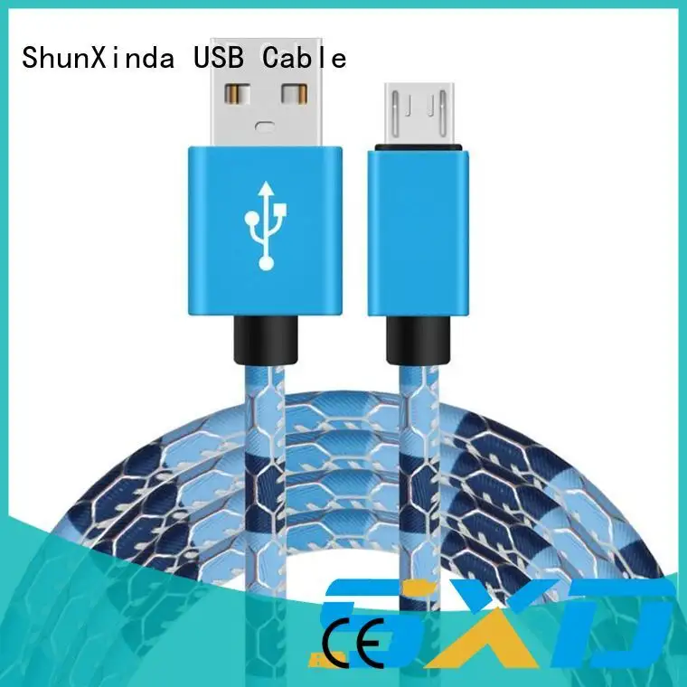 Colorful leather pattern 1M micro usb cable for Android device phone 1