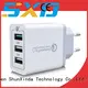 Universal US EU UK AU QC 3.0 wall charger 3 usb travel adapter usb charger SXD081 1