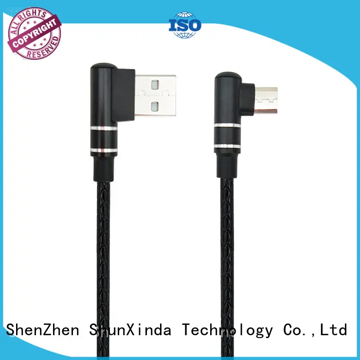 90 degree usb A to angle micro usb data cable quick charger 1M 3FT SXD138 1