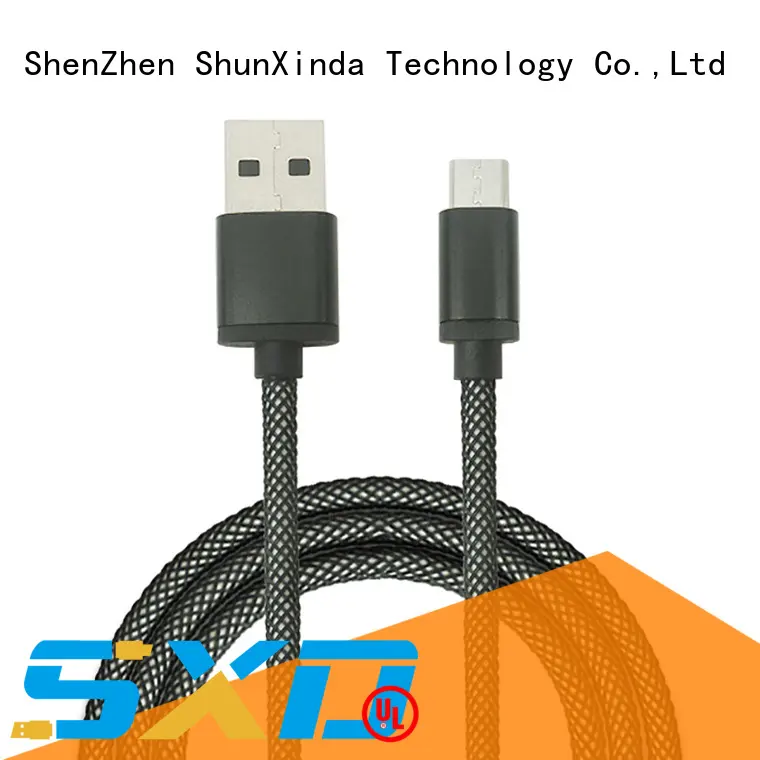 1M/2M/3M charging sync data fishnet braided micro usb cable for Android Samsung SXD119 1