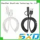 PU spring coiled 2 in 1 usb cable micro 8 pin charging sync data usb cable for iphone android SXD108 1
