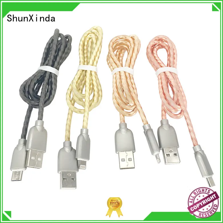 ShunXinda leather apple charger cable company for indoor 1