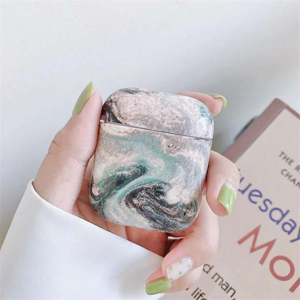 ShunXinda -2019 Apple Marble Pattern Pc Airpods Cover Case For Airpods-1