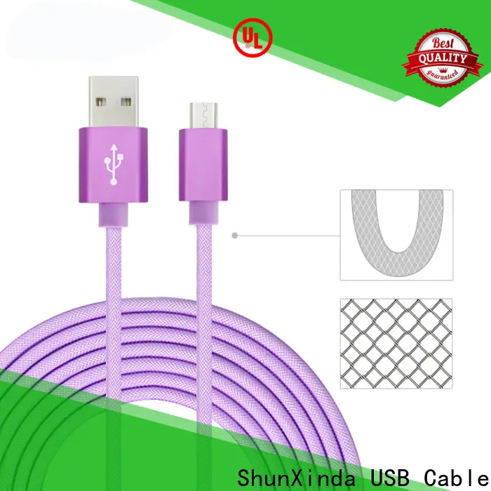 ShunXinda braided fast charging usb cable supply for car 1