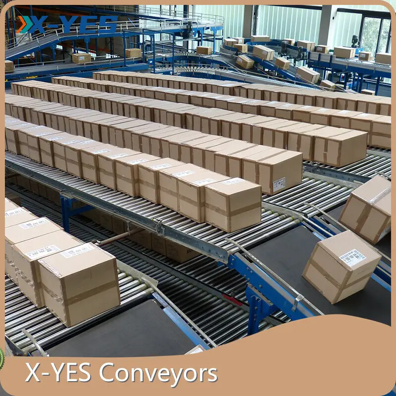 For Retail Distribution Box Roller Conveyor Heat Resistant by X-YES Conveyors 1