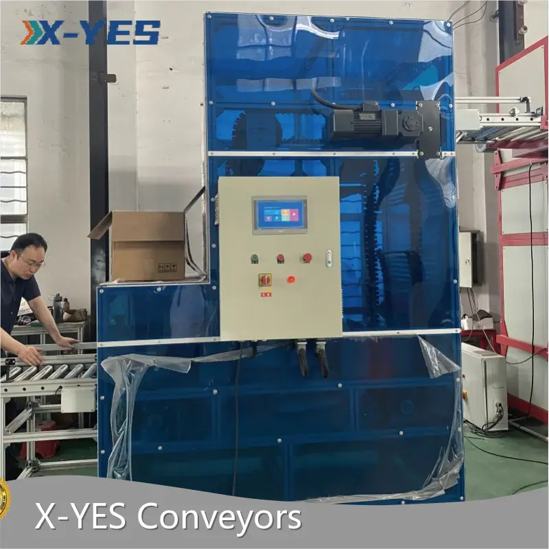 Vertical Conveyors and Box Lifters 700 Kg - Vertical Sorting Solutions - X-YES Conveyors 1