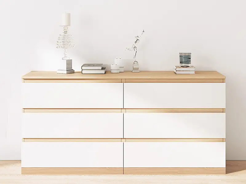 GCON GF-583 Commode à 6 tiroirs pour chambre d'hôtel et d'appartement 1