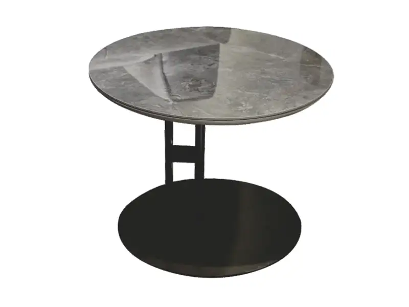 GCON 617003 Table d'appoint ronde en marbre pour chambre d'hôtel et hall 1