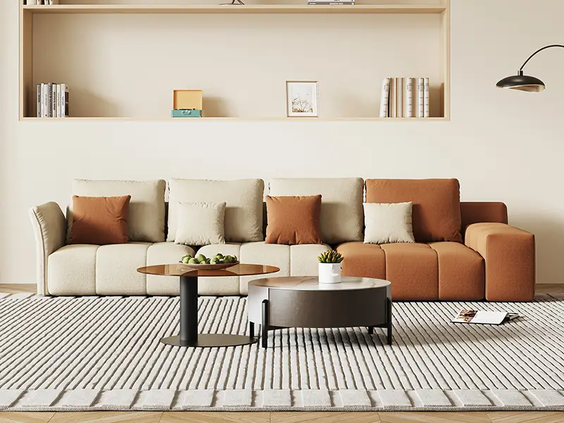 Canapé modulaire en tissu Teddy personnalisé pour hall d'hôtel GCON GS-9053 1