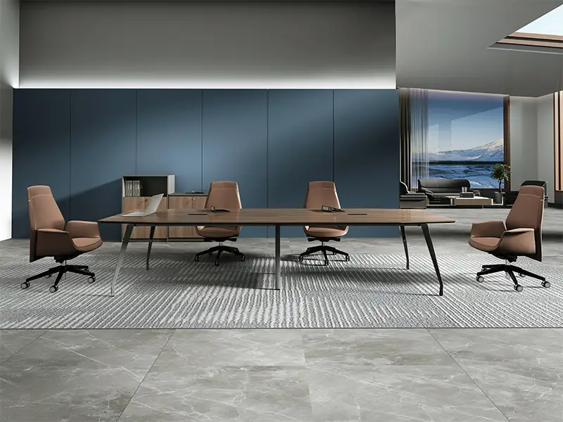 Mobilier de bureau moderne de table de conférence d'hôtel de jambe en métal de GCON OL-302 1