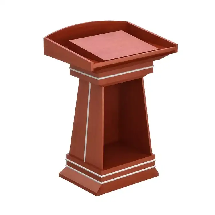 Pódio de púlpito de madeira moderno, suporte para igreja, escola, hotel, design de púlpito, venda barata, preço baixo 1
