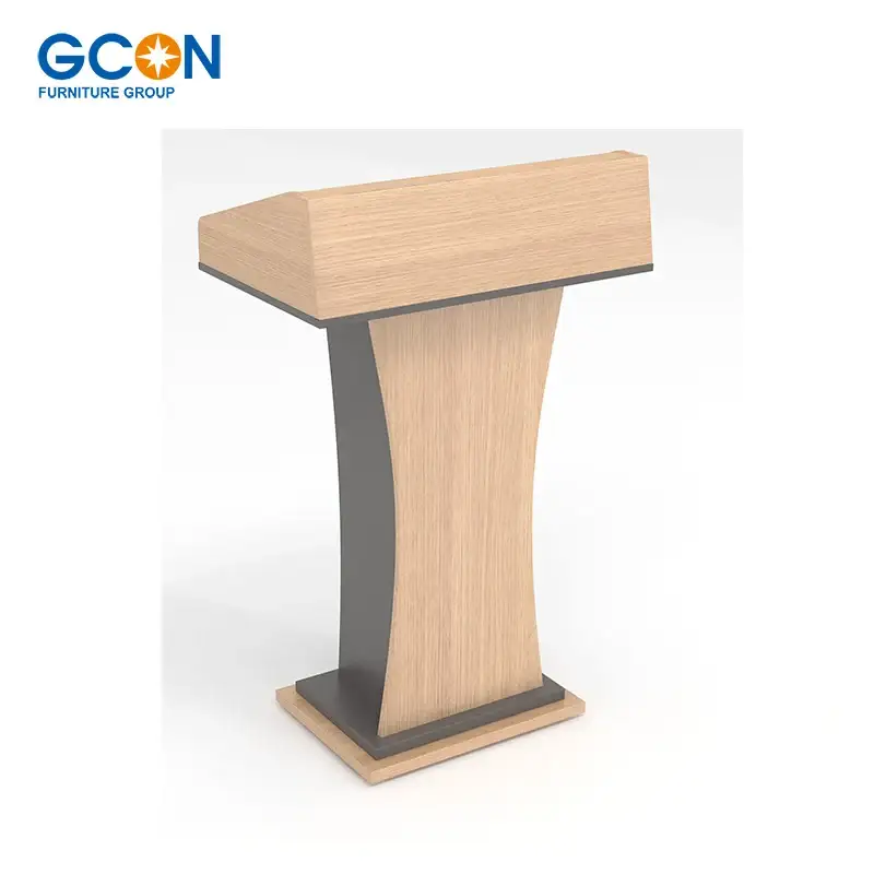 Table de conférence de podium d'église bon marché de haute qualité, support de bureau pour talk-show 1