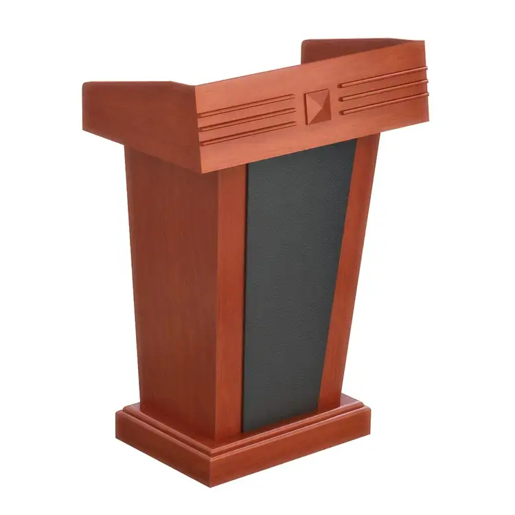 Diseños de púlpito de iglesia de madera de alta calidad del material superior P2 Mdf/mfc de larga duración 1