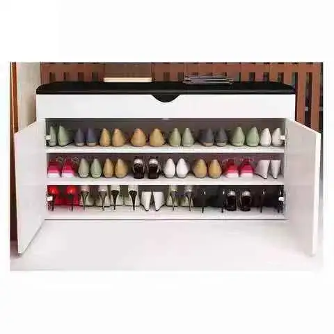 Zapatero tapizado 1000m m de los muebles de la sala de estar con 3 capas 1