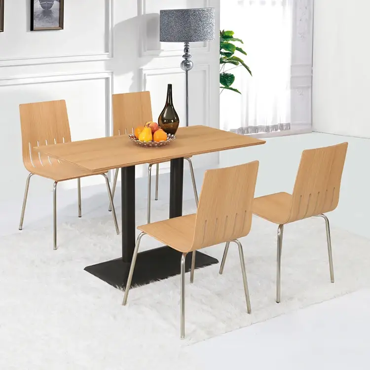 Newest Style Modern Fast Food Restaurant Table Chair / Dining Table Chair Set 1