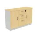 Archivador de madera con divisores de cajones, archivador lateral 1