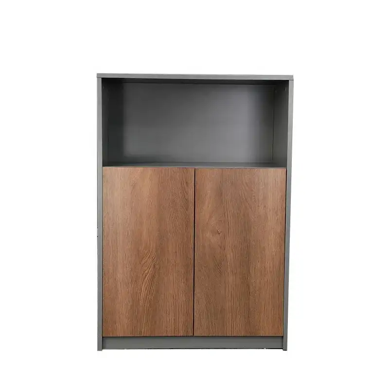 Oland Low Wooden Office File Storage Cabinets With Invisible Handles 1