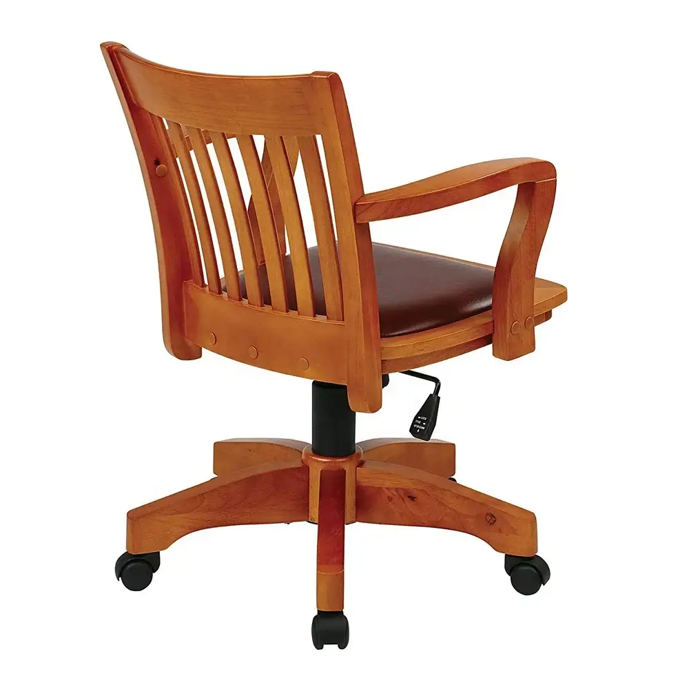 Chaise moderne en bois d'hévéa Chaise en bois antique 1