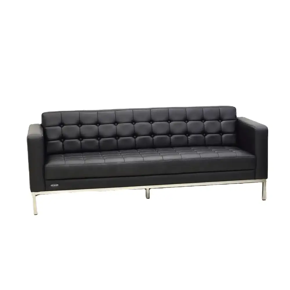 Ensemble de canapé en cuir Pu classique européen, usine pour bureau 1
