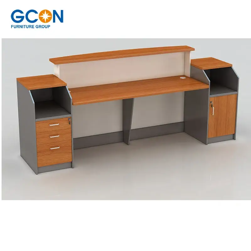Bureau de réception pour 2 personnes, réceptionniste, design moderne 1