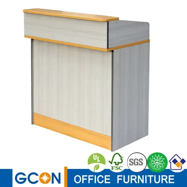 Mesa de mostrador de cajero de madera para tiendas pequeñas 1