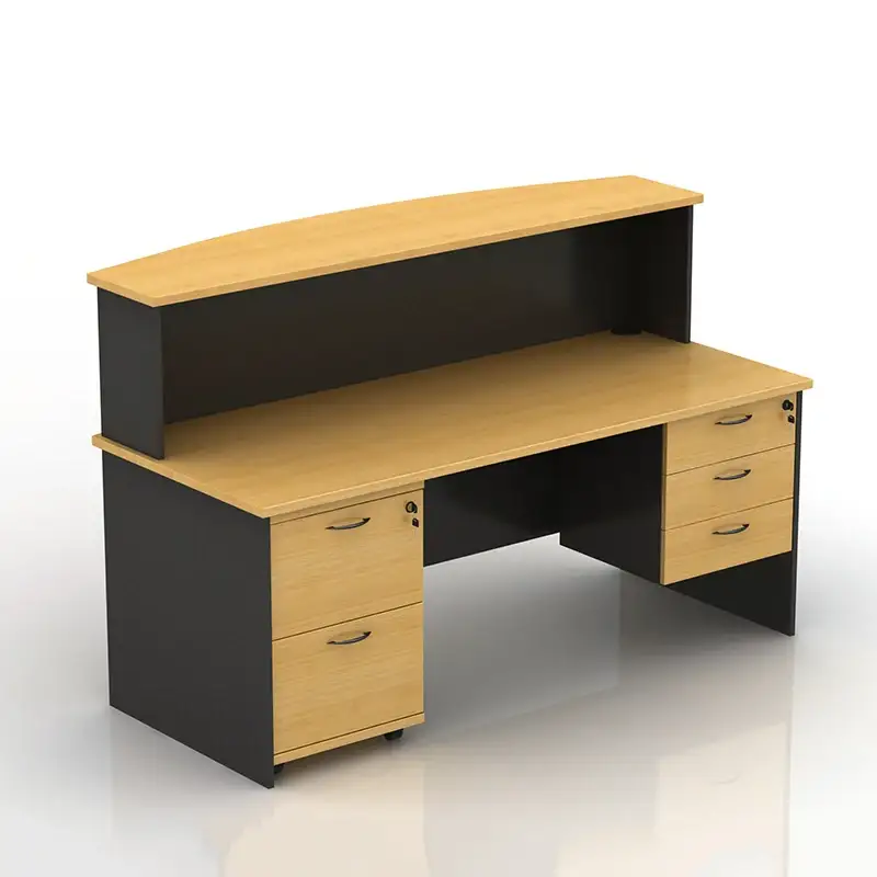 Mobili per ufficio Oem dal design moderno Piccoli banchi reception su misura 1