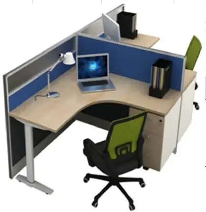 Escritorio abierto de la tabla modular del personal del puesto de trabajo de la oficina de la venta directamente de la fábrica para 4 personas 1
