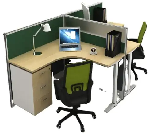 Scrivania modulare per ufficio a basso prezzo per 4 persone, dimensioni standard dei mobili per workstation 1