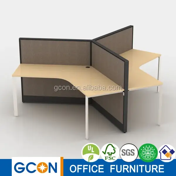 Design di alta qualità per piccolo ufficio/workstation per 3 persone/workstation per ufficio 1