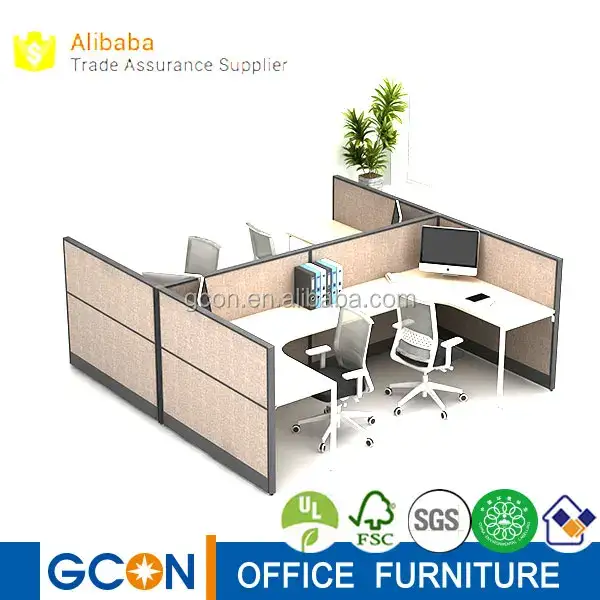 Office Cubicle For 4 Person,Wooden Office Cubicle,Office Cubicle Design 1