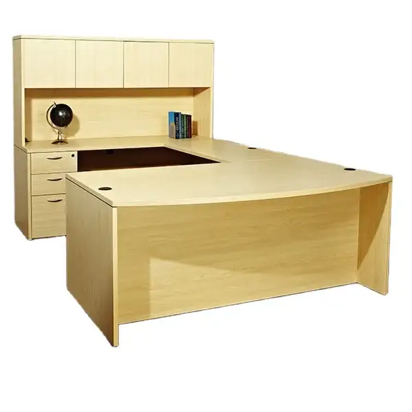 Bán chạy nội thất văn phòng hiện đại hình chữ U và bàn văn phòng Hutch Boss 1