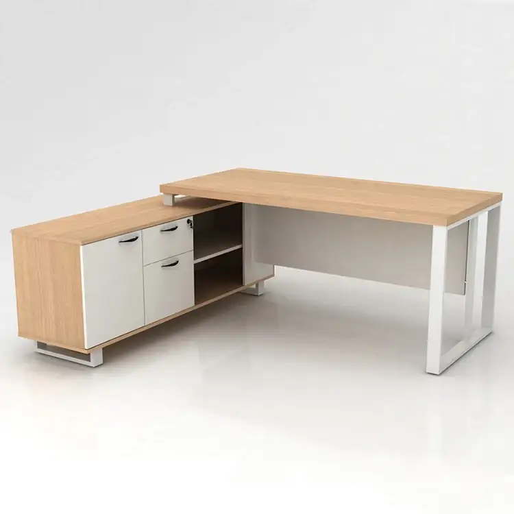 Muebles de encargo de la tabla de la oficina del escritorio del encargado del color del panel de madera del estilo de la moda 1