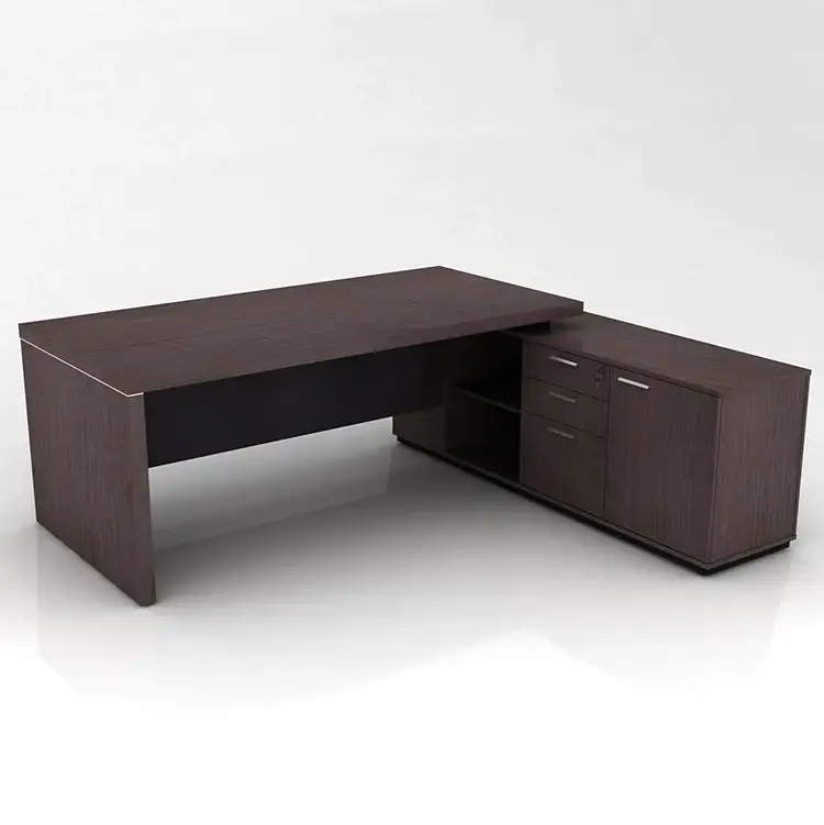Mdf moderno ejecutivo de madera del escritorio de oficina del director ejecutivo de lujo para los muebles de oficinas 1