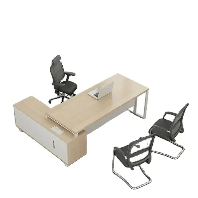 Bàn văn phòng Melamine Nội thất văn phòng hiện đại Bàn văn phòng điều hành 1