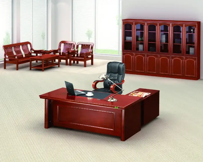 Bureaux de travail de bureau de meubles de luxe exécutifs de style antique 1