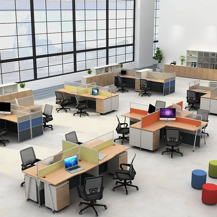 Plan de espacio de trabajo Cubículo de oficina Escritorio Equipo de oficina 1