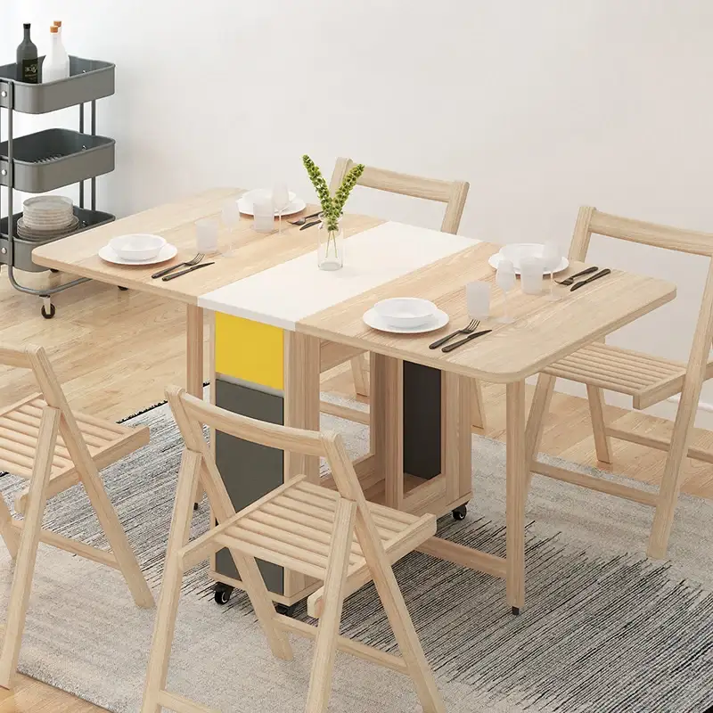 Modern Furniture Foldable Mfc Dinning Table 1