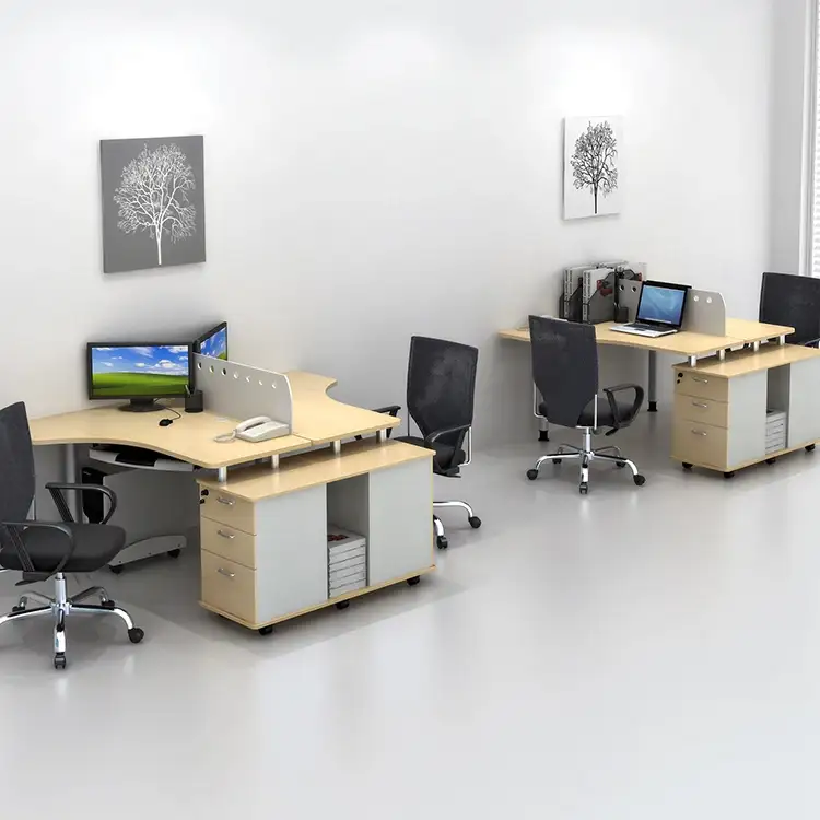 Mobili commerciali Mobili per ufficio moderni per due persone / bancone / postazione di lavoro 1