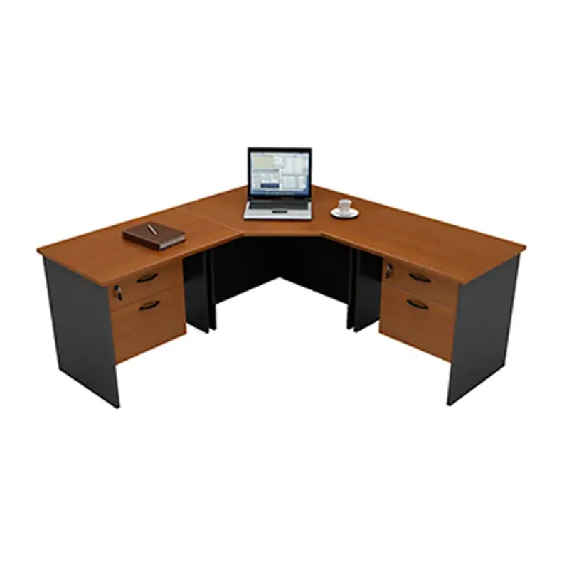 Scrivania angolare in legno per computer Bangladesh per Internet Café 1