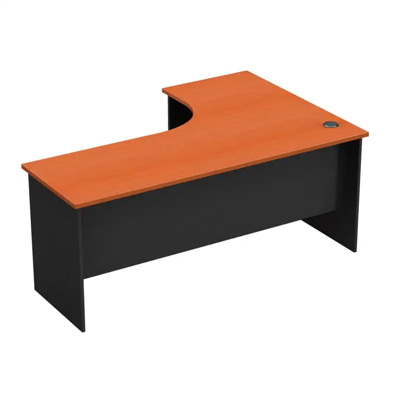 Mesa de escritorio modular para computadora en forma de U de ventas calientes con estantería 1