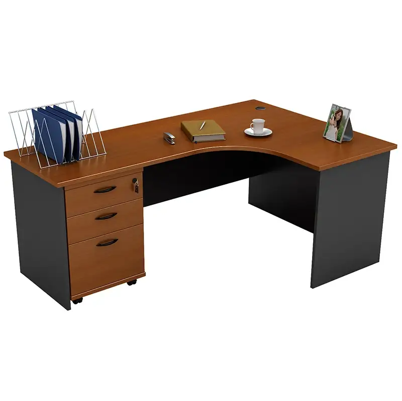 Office Executive Desk With Cabinet/corner Computer Desk Workstation 1