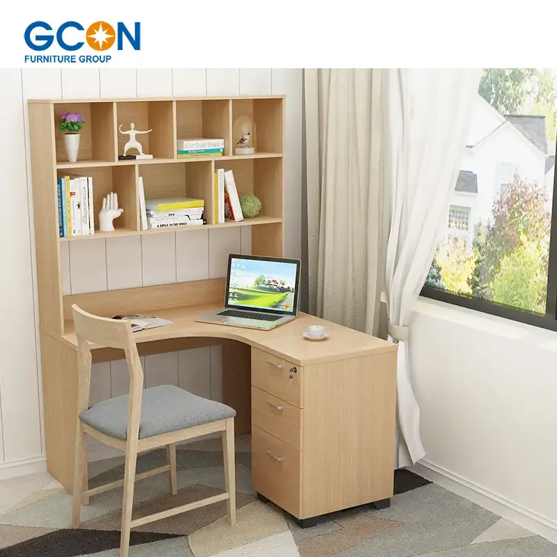 Home Office Studio Storage Scrivania per computer Scaffale per libri con libreria 1